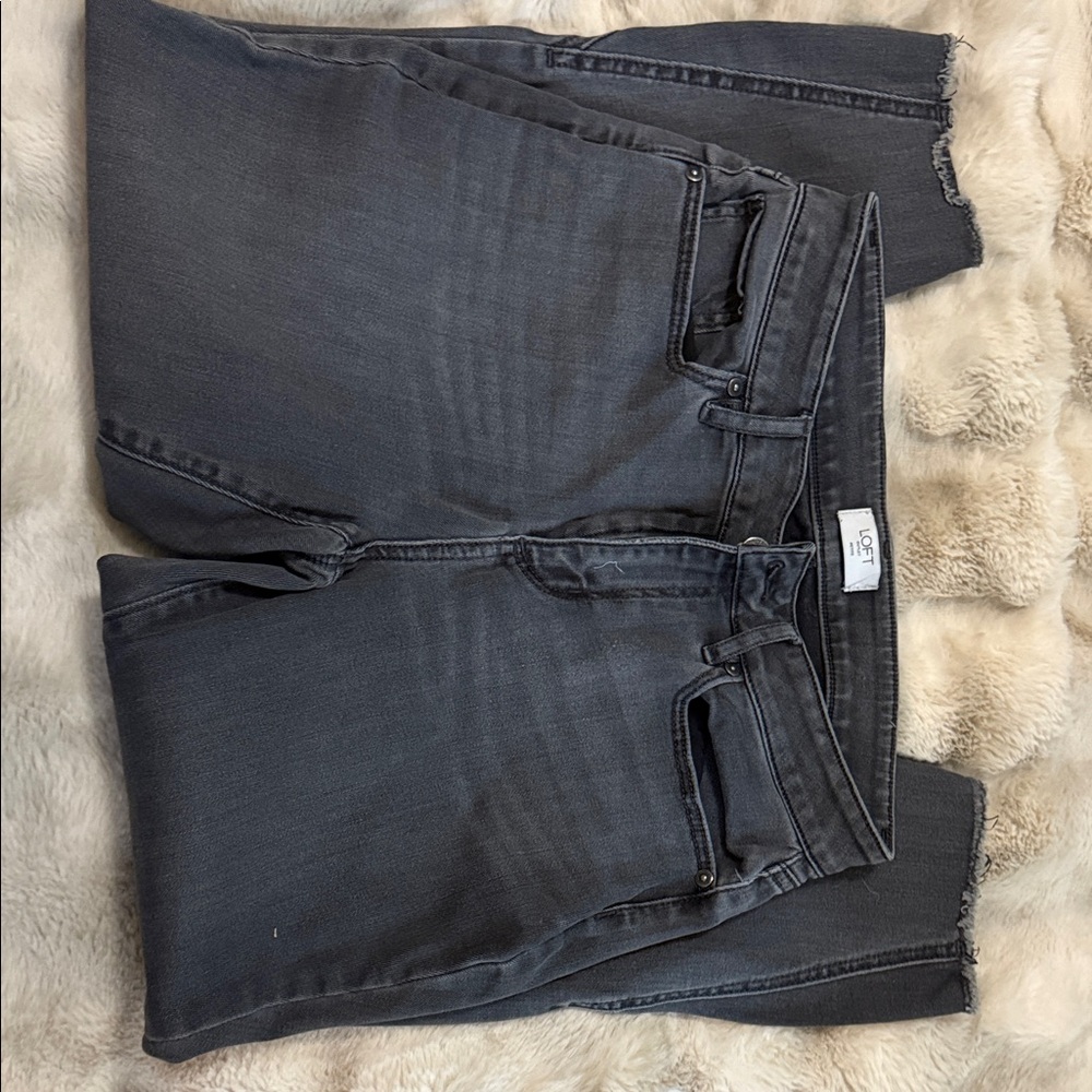 Loft Gray Denim Jeans